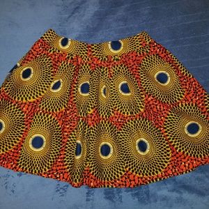 Custom Ankara Mini Skirt